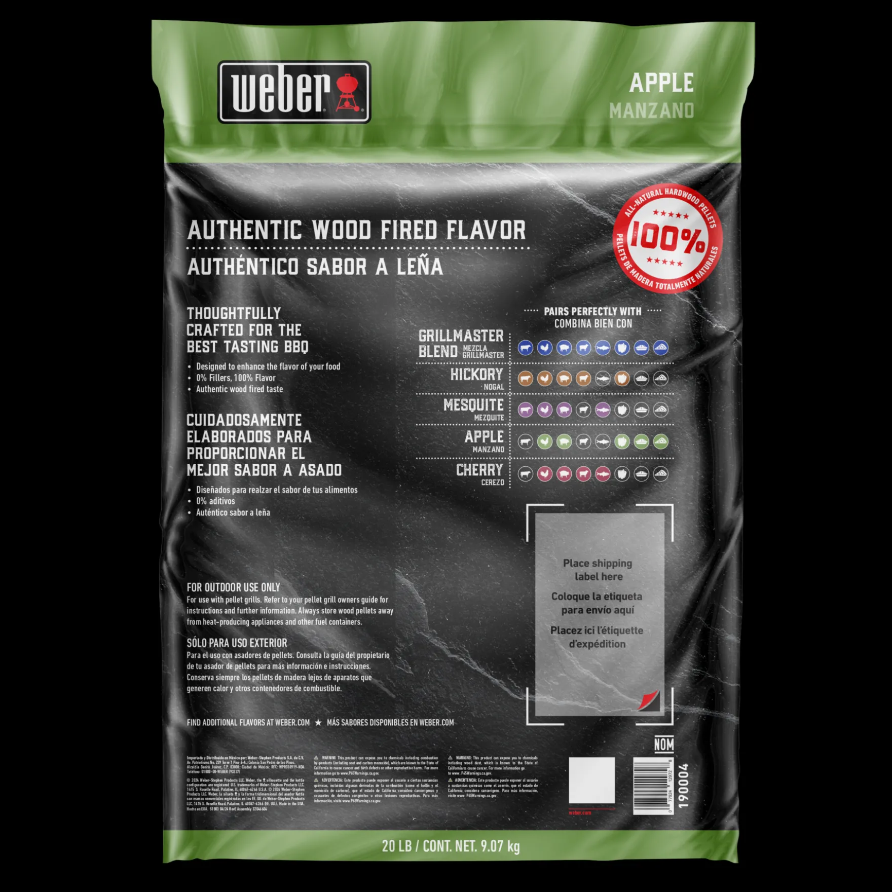 Apple All-Natural Hardwood Pellets